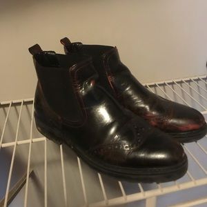 Vintage Black Leather Boots